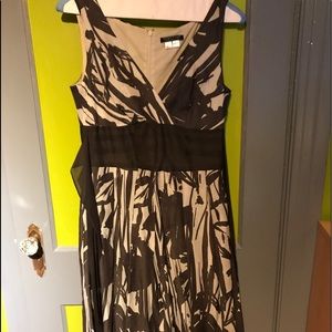 Silk linen blend dress.